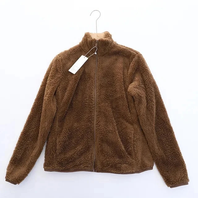 CozyChic Double Duty Fleece Jacket Brown