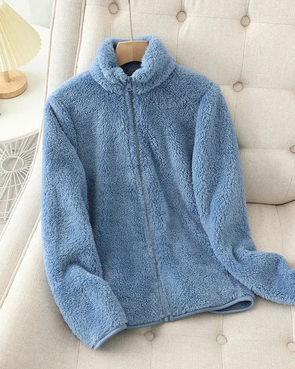 CozyChic Double Duty Fleece Jacket Blue