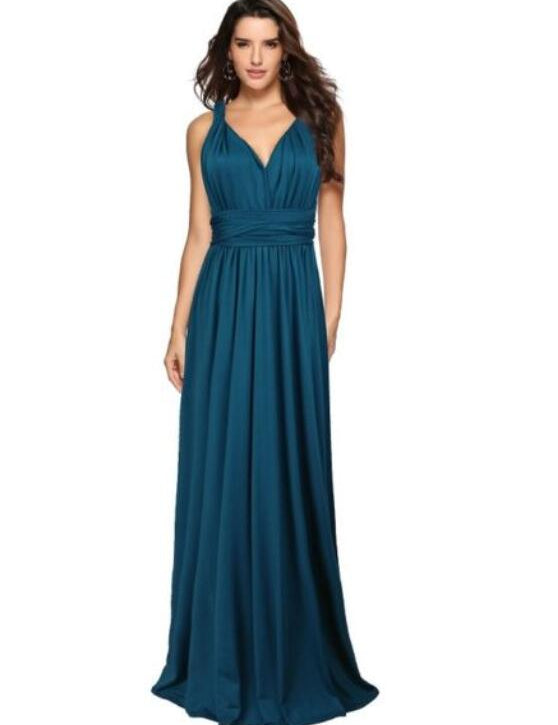 Women's Multiway Maxi Dress Dark blue1 Dresses