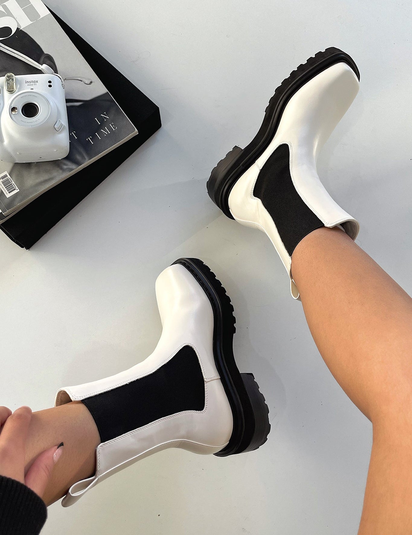 Women's Robyn™ Two-Tone Ankle Boots White Boots