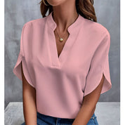 Women's Summer V-Neck Chiffon Blouse Blouse