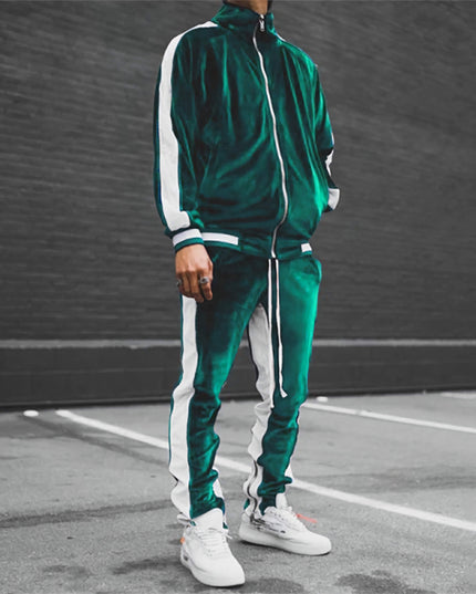 Xavier | Classic tracksuit for men Green Two Piece Outfits