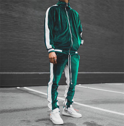 Xavier | Classic tracksuit for men Green Two Piece Outfits
