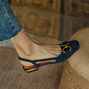 Orthopedic Leather Buckle Sandals Women Sandals