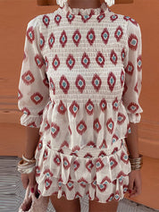 Tesse | Elegant Pleated Shirt and Skirt Ensemble Casual Set