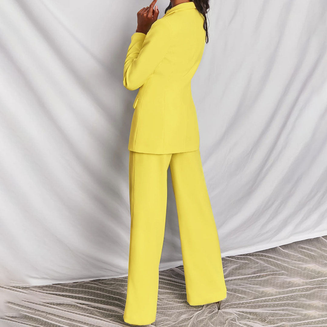Elegant Women's Blazer and Pants Set Blazer