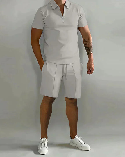 Thomas | Polo With Shorts Dark Gray