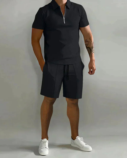 Thomas | Polo With Shorts Black