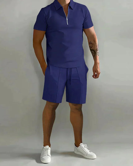 Thomas | Polo With Shorts Blue