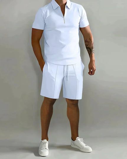 Thomas | Polo With Shorts Military Green