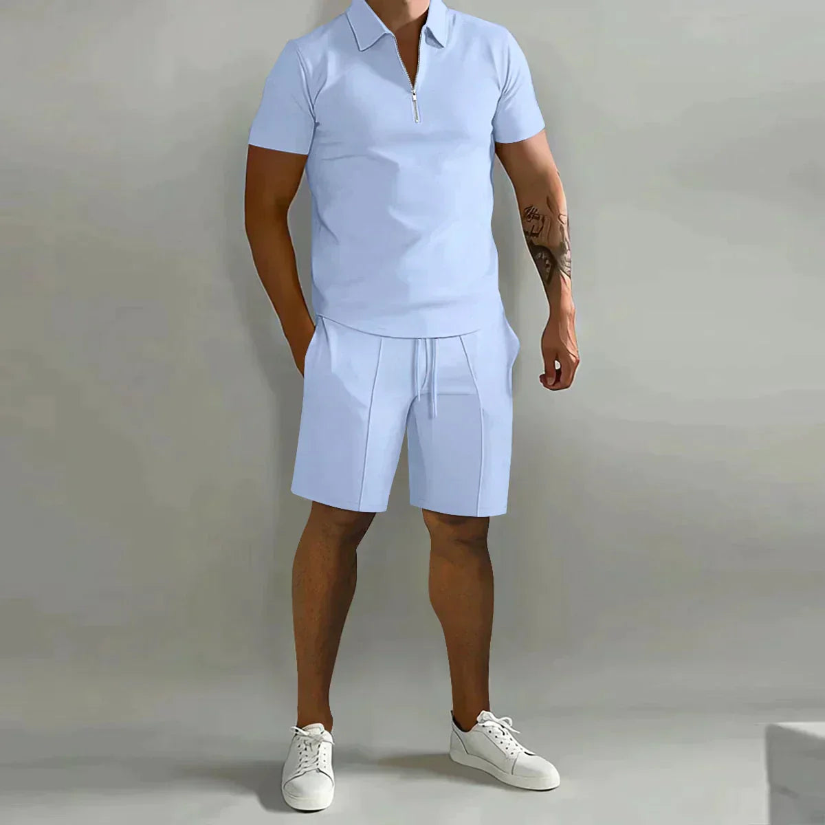 Thomas | Polo With Shorts White