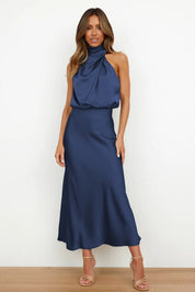 Leila | Stylish Cocktail Dress Blue Dresses