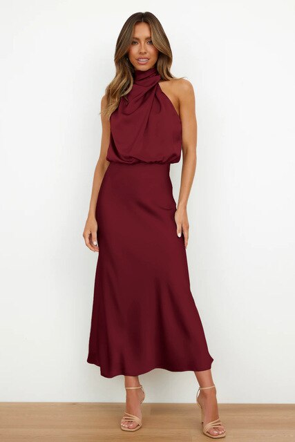 Leila | Stylish Cocktail Dress Bordeaux Red Dresses