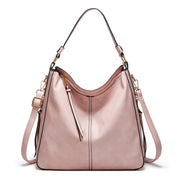 Zipper Bucket Messenger Bag Pink One Size (34 cm (W) × 30 cm (H) × 13 cm (D) Bag