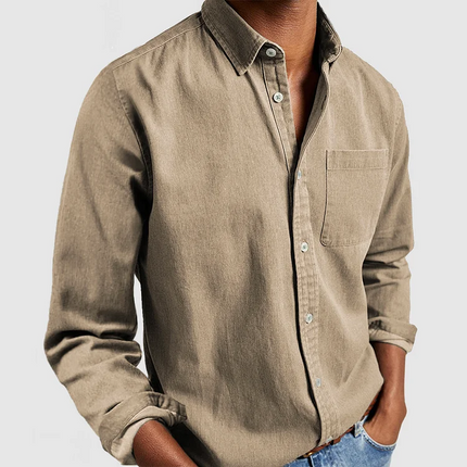 Austin | Casual Shirt Khaki Blouse
