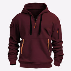 Dropped Shoulder Hooded Sweatshirt