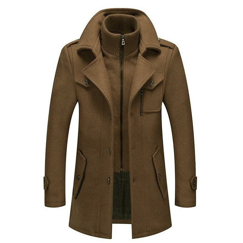 Men's Wool Blend Overcoat Camel Coat