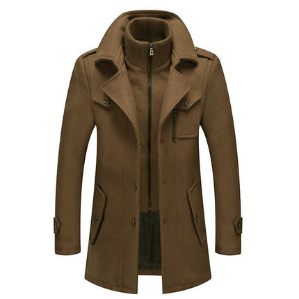 Men's Wool Blend Overcoat Camel Coat