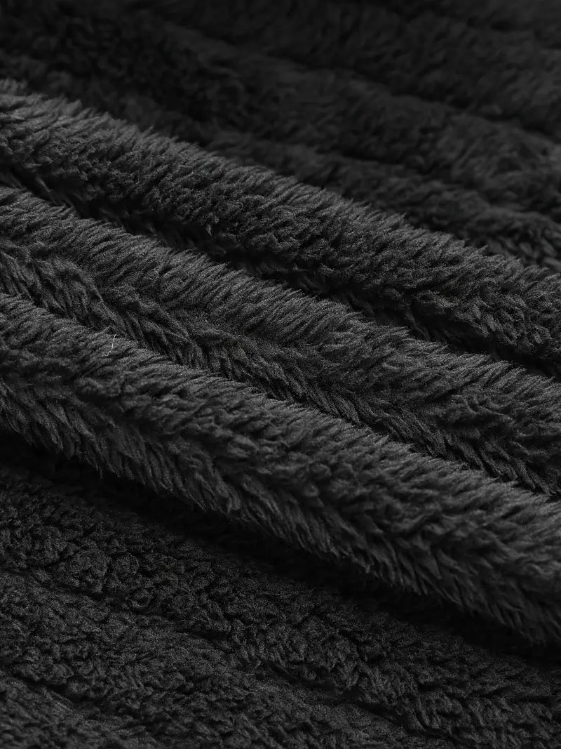 HINA™ - SOLID SINGLE BREASTED FUZZY COAT