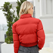 Elegant Warm Cotton Padded Short Coat Short Coat