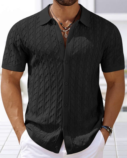 Paloma Knitted Polo Shirt Black Polo Shirts
