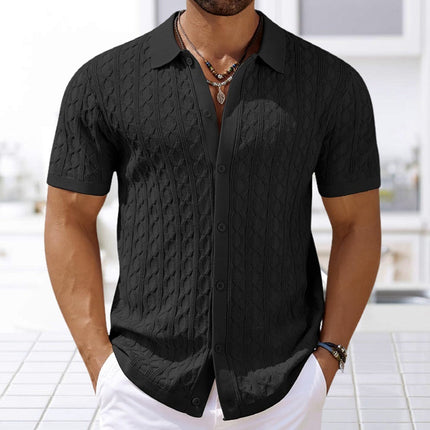 Paloma Knitted Polo Shirt Black Polo Shirts