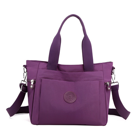 Elegant Women's Quilted Shoulder Bag Purple Handbags