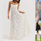 Elegant Floral Lace-Up Maxi Dress – Summer Party & Evening Wear Dresses
