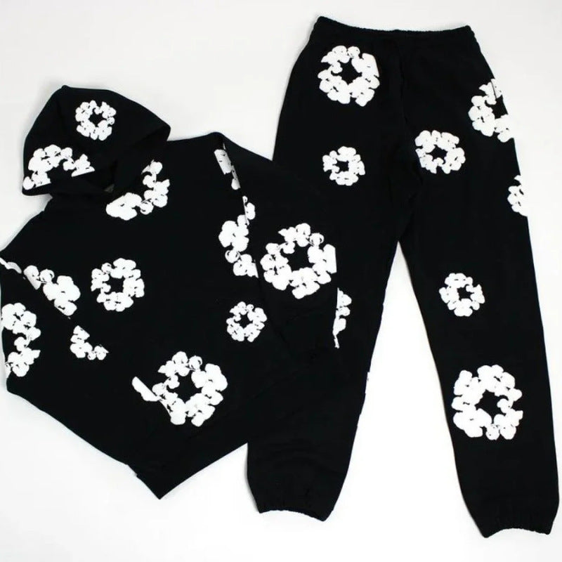 Denim Tears Tracksuit Set Black suit Hoodie
