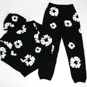 Denim Tears Tracksuit Set Black suit Hoodie