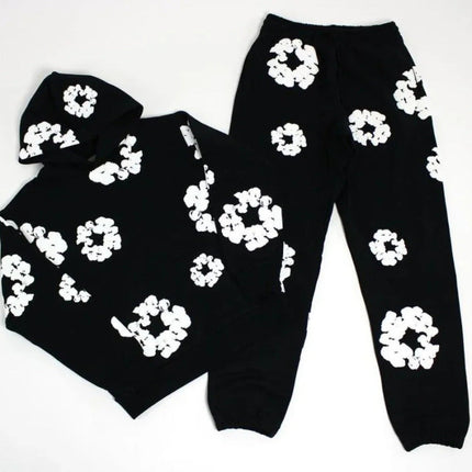 Denim Tears Tracksuit Set Black suit Hoodie