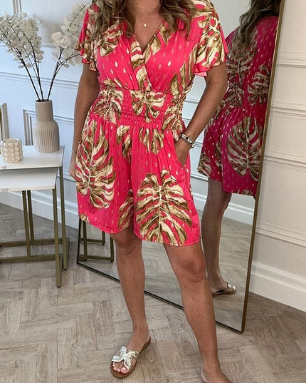 Blooming Belle | Floral Summer Jumpsuit Pink Jumpsuit