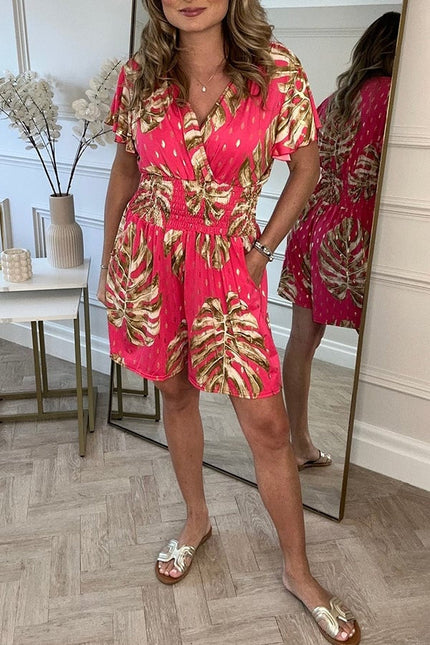 Blooming Belle | Floral Summer Jumpsuit Pink Jumpsuit