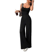 Cross Strap Backless Jumpsuit – Sleek & Comfortable for Summer Jumpsuit