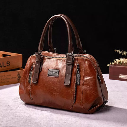 Silja | Leather Bag Brown