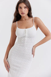 Valeria™ - Crocheted Summer Dress White Dresses