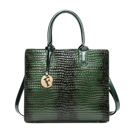 Women’s PU Leather Handheld Crossbody Bag Green Crossbody Bag