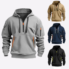 Dropped Shoulder Hooded Sweatshirt