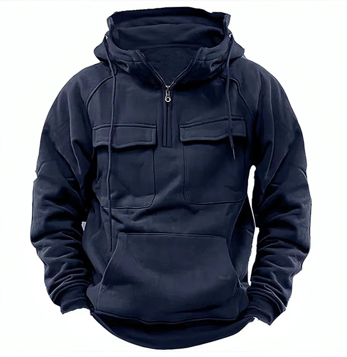 Men’s Zip-Up Hoodie – Drawstring & Pockets Men's Hoodie