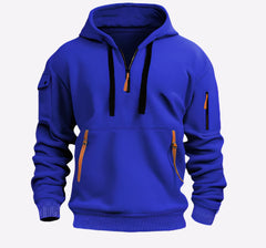 Dropped Shoulder Hooded Sweatshirt