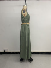 Women's Sleeveless Split Maxi Dress Dresses