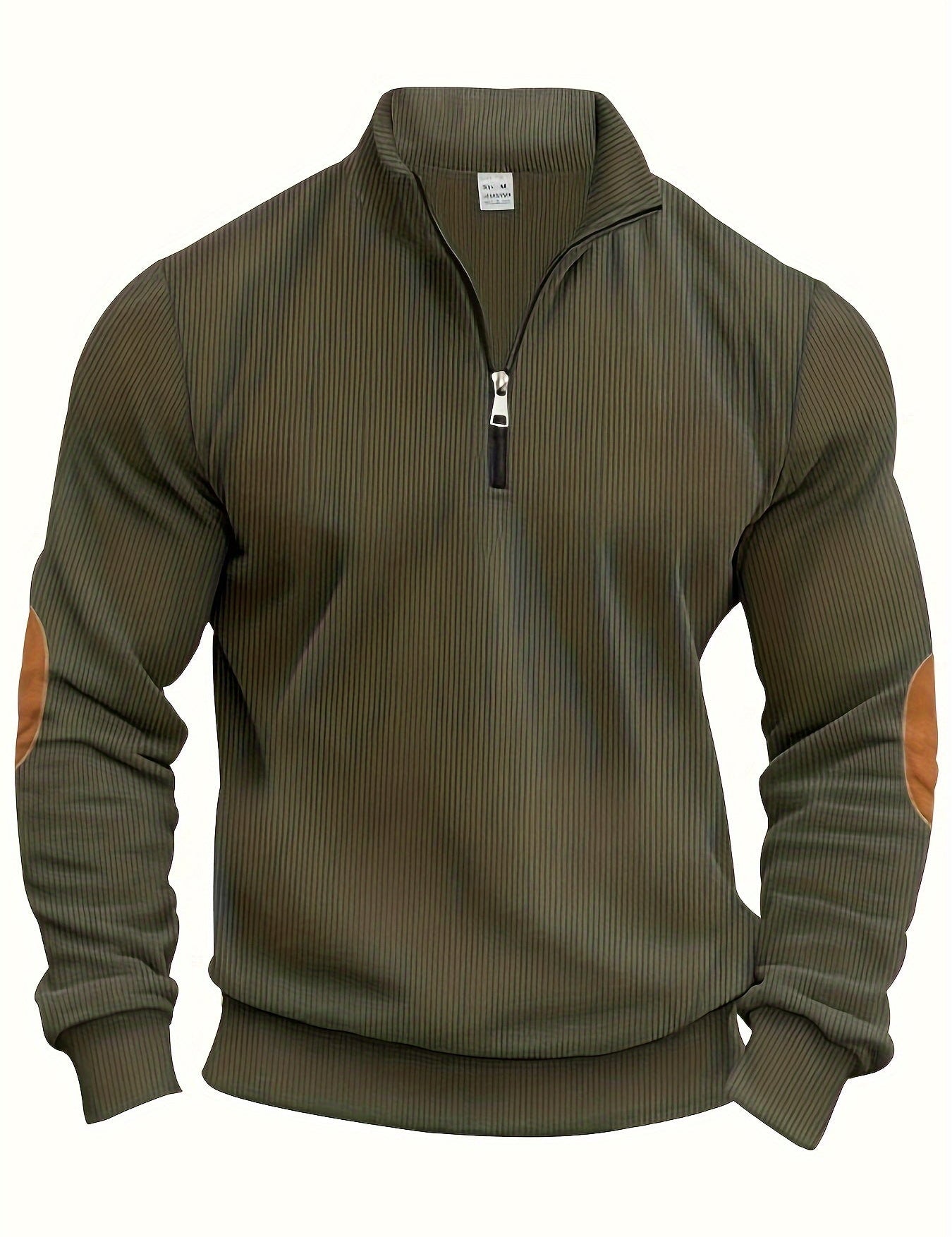 Men's Classic Quarter-Zip Sweater Green Sweater