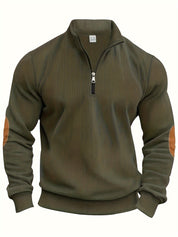 Men's Classic Quarter-Zip Sweater Green Sweater