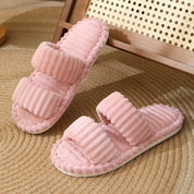 Plush Soft Slippers – Cozy Non‑Slip Home Footwear Pink Slippers