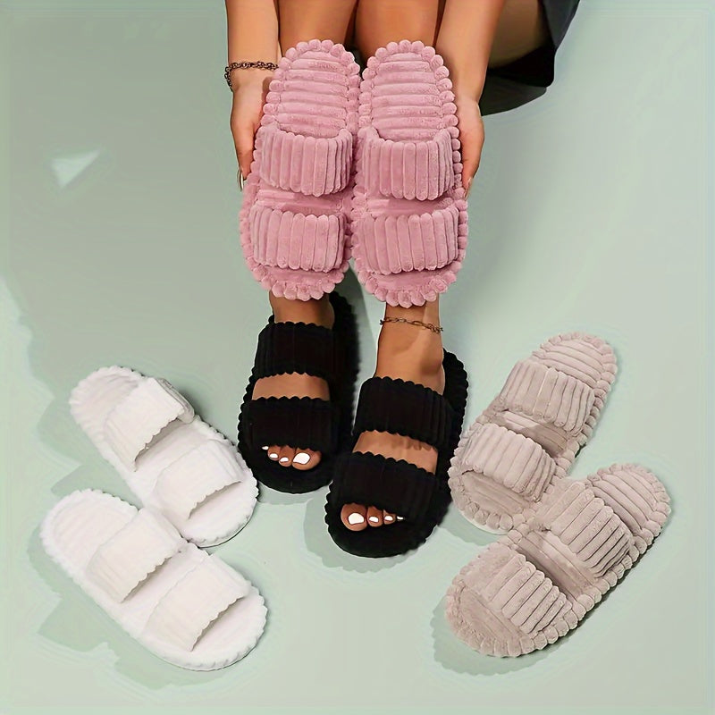 Plush Soft Slippers – Cozy Non‑Slip Home Footwear Slippers