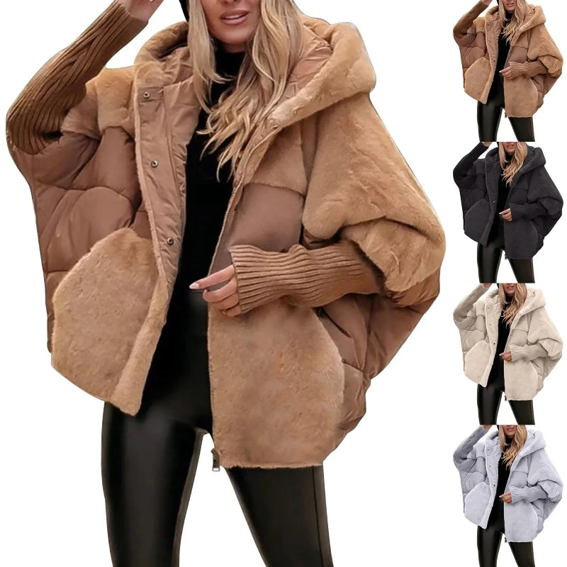 Women’s Faux Fur Patchwork Winter Coat Summer accessories