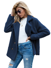 Morgan - Fleece Jacket Blue Coat