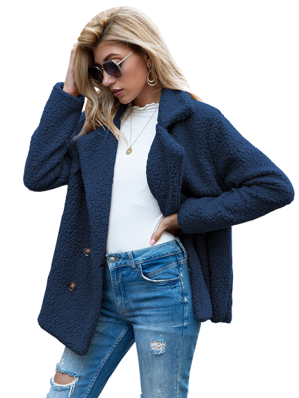 Morgan - Fleece Jacket Blue Coat
