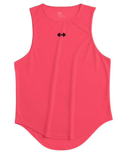 Men's Quick-Dry Sleeveless Fitness Vest Red T-Shirts