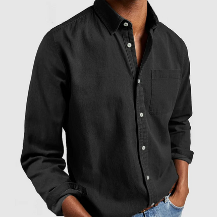 Austin | Casual Shirt Black Blouse